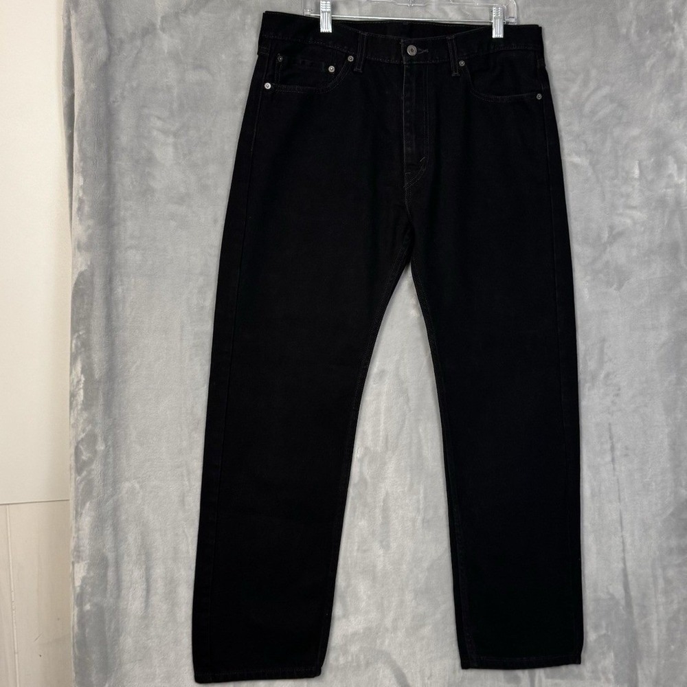 Levi's 505 Regular Fit‎ Jeans Mens 36x30 Black Straight Leg Denim Classic Casual